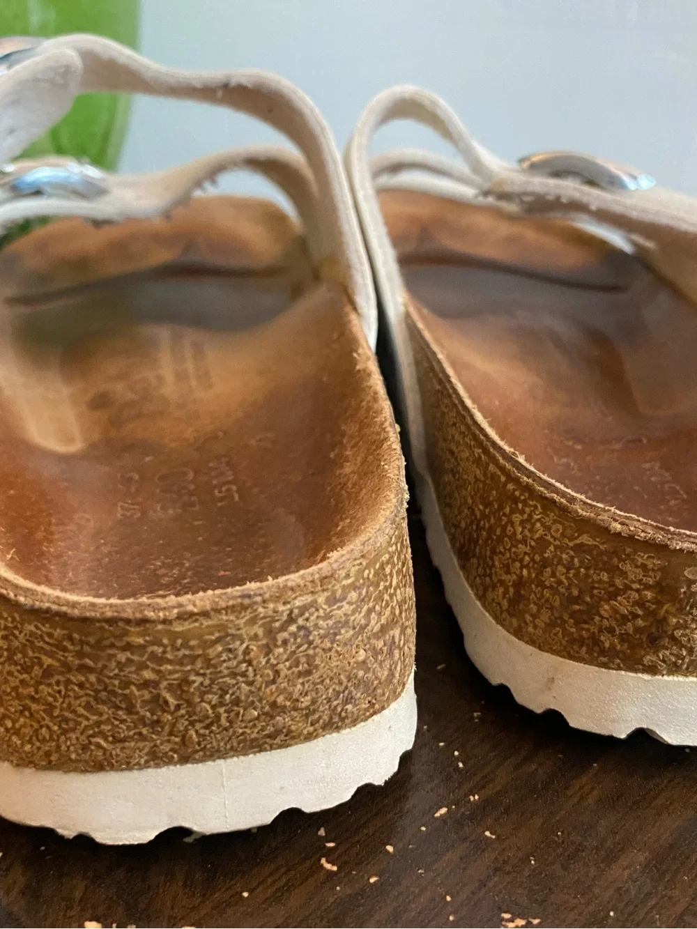 Pre-owned Betula Florida Sandals in Light Beige 37/6 Narrow Fit Women’s